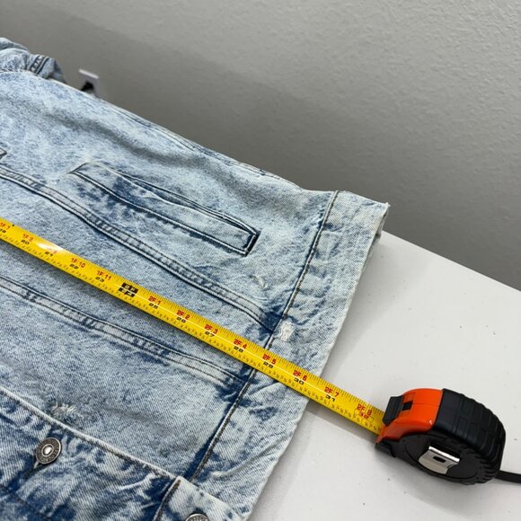 Free People Flawless Hooded Denim Oversized Button Jean Jacket Womens size Large - Picture 10 of 10